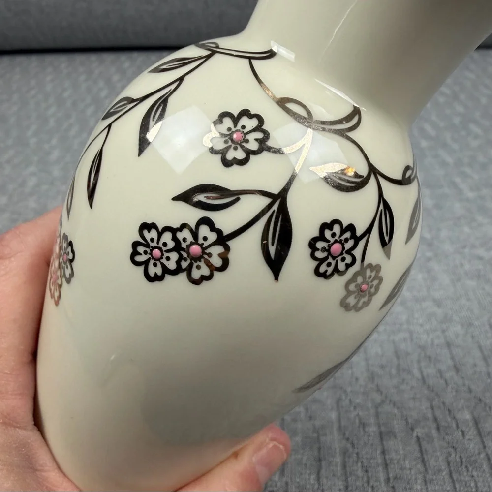 Lenox Breast Cancer Elegant Floral Cream Vase